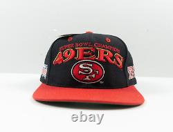 Vintage San Francisco 49ers Hat Snapback 90's Cap Logo7 Super Bowl Champions NEW