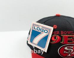 Vintage San Francisco 49ers Hat Snapback 90's Cap Logo7 Super Bowl Champions NEW