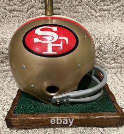 Vintage San Francisco 49ers Helmet Lamp, Turf Base, Excellent Works