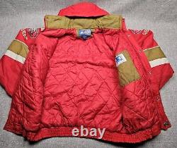 Vintage San Francisco 49ers Jacket Mens XL Starter Hooded Puffer NFL 90s