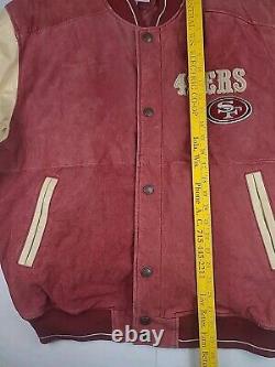 Vintage San Francisco 49ers Leather Jacket Size XL G-lll G3 Carl Banks Rare Read