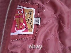 Vintage San Francisco 49ers Leather Jacket Size XL G-lll G3 Carl Banks Rare Read