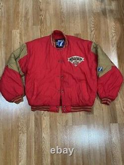 Vintage San Francisco 49ers Logo 7 Puffer Jacket Size X-Large