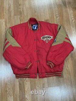 Vintage San Francisco 49ers Logo 7 Puffer Jacket Size X-Large