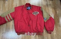 Vintage San Francisco 49ers Logo 7 Puffer Jacket Size X-Large