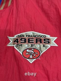 Vintage San Francisco 49ers Logo 7 Puffer Jacket Size X-Large