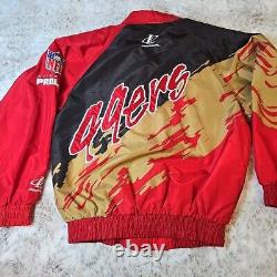 Vintage San Francisco 49ers Logo Athletic Pro Line Full Zip Jacket Size Medium