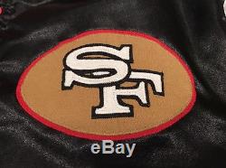 Vintage San Francisco 49ers Men XL Mr Wilson Stitched Satin Jacket RARE Starter