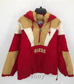 Vintage San Francisco 49ers NFL Starter Proline Jacket Mens Large Pullover 1990s