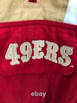 Vintage San Francisco 49ers NFL Starter Proline Jacket Mens Large Pullover 1990s