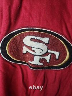Vintage San Francisco 49ers NFL Varsity Wool Letterman Jacket Sz L G-III Apparel