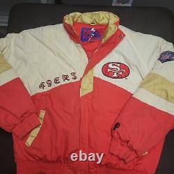 Vintage San Francisco 49ers Pro Player By Daniel Young Winter Jacket XL