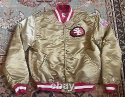 Vintage San Francisco 49ers ProLine Starter Satin Bomber Jacket Sz XL USA Made