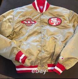 Vintage San Francisco 49ers ProLine Starter Satin Jacket XL bomber Vtg