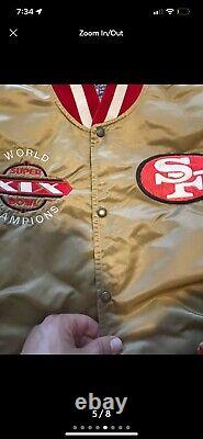 Vintage San Francisco 49ers ProLine Starter Satin Jacket XL bomber Vtg