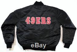 Vintage San Francisco 49ers Reversible Starter Satin Jacket Men Large Bomber