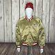 Vintage San Francisco 49ers Satin Jacket Gold Chalk Line Bomber Chalkline Large