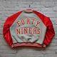 Vintage San Francisco 49ers Satin Jacket by Chalk Line Made in USA L 80s