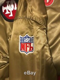 Vintage San Francisco 49ers Satin Jacket by Starter Pro Line Size Medium