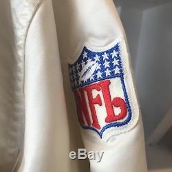 Vintage San Francisco 49ers Satin Starter Jacket White XL Good Condition