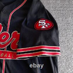 Vintage San Francisco 49ers Script Starter Button Up Jersey XL Tailsweep NFL