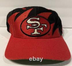 Vintage San Francisco 49ers SharkTooth Logo Athletics Snapback Hat 90's NFL