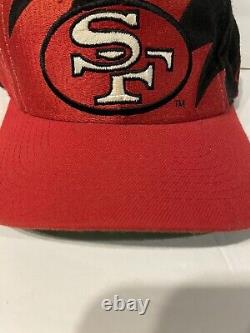 Vintage San Francisco 49ers SharkTooth Logo Athletics Snapback Hat 90's NFL
