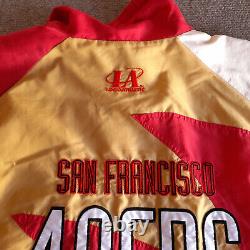 Vintage San Francisco 49ers Sharktooth Pro Line Jacket Size L Windbreaker NFL