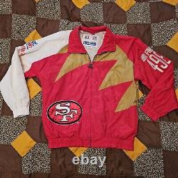 Vintage San Francisco 49ers Sharktooth Pro Line Jacket Size M Windbreaker NFL