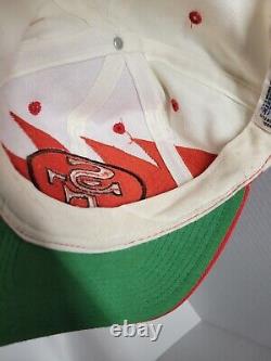 Vintage San Francisco 49ers Sharktooth Snapback Hat Logo Athletic Pro Line