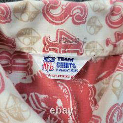 Vintage San Francisco 49ers Shirts M Permanent Press NFL Team 70s All Over Print