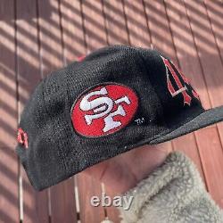 Vintage San Francisco 49ers Snapback Hat Drew Pearson Old English Wool Blend NFL