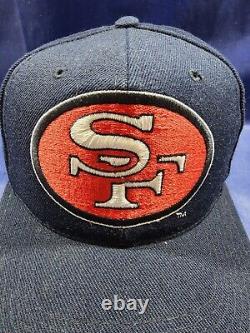 Vintage San Francisco 49ers Sports Specialties Hat Black Plain Logo Snapback Cap