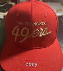 Vintage San Francisco 49ers Sports Specialties Script Snapback Hat Wool Pro
