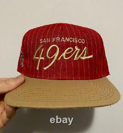 Vintage San Francisco 49ers Sports Specialties Script Starter Snapback Hat 90s