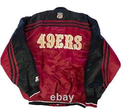 Vintage San Francisco 49ers Starter Jacket Medium Satin SF 90s Pro Line NFL VTG