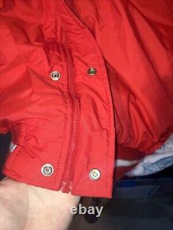 Vintage San Francisco 49ers Starter Jacket Mens Medium Red Full Zip Hood