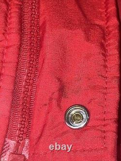 Vintage San Francisco 49ers Starter Jacket Mens Medium Red Full Zip Hood