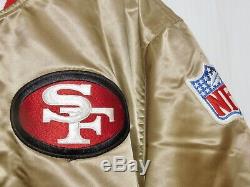 Vintage San Francisco 49ers Starter NFL Jacket Proline Red Gold Large Excellent