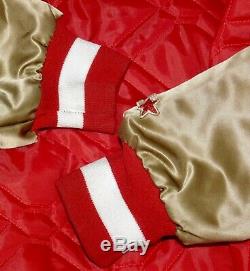 Vintage San Francisco 49ers Starter NFL Jacket Proline Red Gold Large Excellent