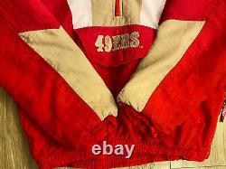 Vintage San Francisco 49ers Starter NFL Pullover Jacket 1990s Men's XL