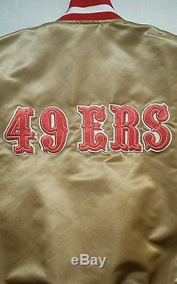 Vintage San Francisco 49ers Starter Satin Jacket size XL