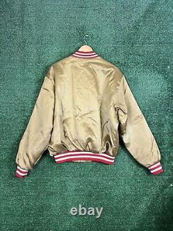Vintage San Francisco 49ers Swingster Jacket Mens Large Gold Satin Starter 80s
