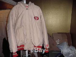 Vintage San Francisco 49ers Throwback Puffy Parka Starter Jacket XL New! Gold