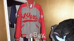 Vintage San Francisco 49ers Throwback Wool Varsity Starter Jacket XL