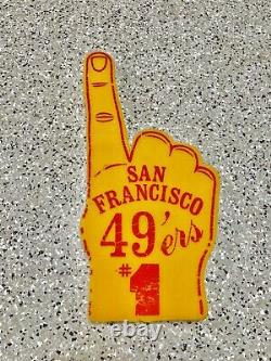 Vintage San Francisco 49ers We're #1 Foam Hand Finger Souvenir Super Bowl XVI