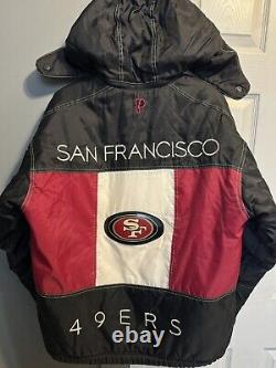 Vintage San Francisco 49ers Winter Jacket Pro Player Size Large P/S
