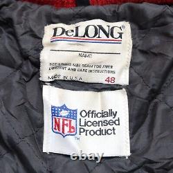 Vintage San Francisco 49ers Wool Leather Varsity Jacket by DeLong Made in USA