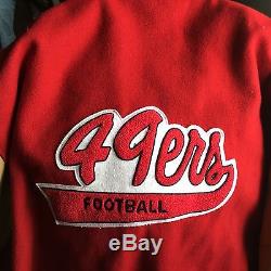 Vintage Size XL De Long San Francisco 49ers Men's Wool Varsity Letterman Jacket