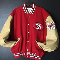 Vintage Size XL De Long San Francisco 49ers Men's Wool Varsity Letterman Jacket